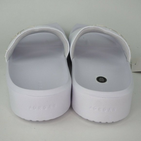 Women's Sandals Nike Jordan NOLA Slide Slippers Slides White - Picture 5 of 12